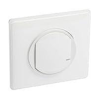 Legrand - Interrupteur sans fil supplémentaire pour installation connectée Céliane with Netatmo avec plaque Laqué Blanc
