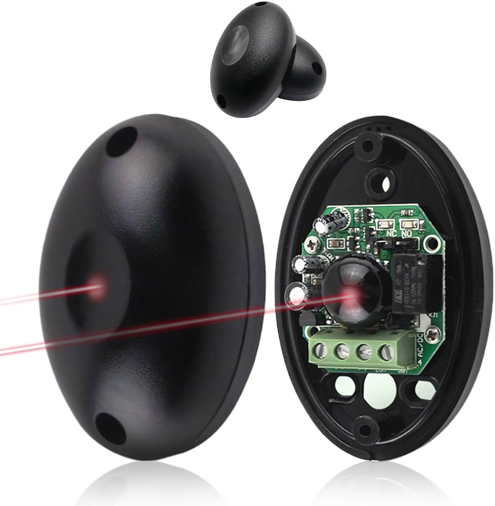 nfrarouges, compatibles avec une alimentation 12V à 24V AC/DC et équipées de sorties relais NC (normalement fermé) et NO (normalement ouvert).