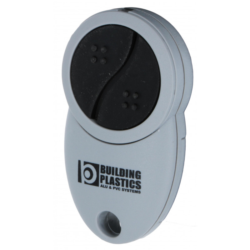 L'émetteur 2 canaux ELE1111 est adapté aux kits de commande à distance porte de garage enroulable radio Building : SETR7760, SETR7763, SETRO7760, SETRO7761, SETRO7762. Cette télécommande porte de garage est conçue pour les motorisations de portes de garage de type moteur tubulaire radio Building Motorol.